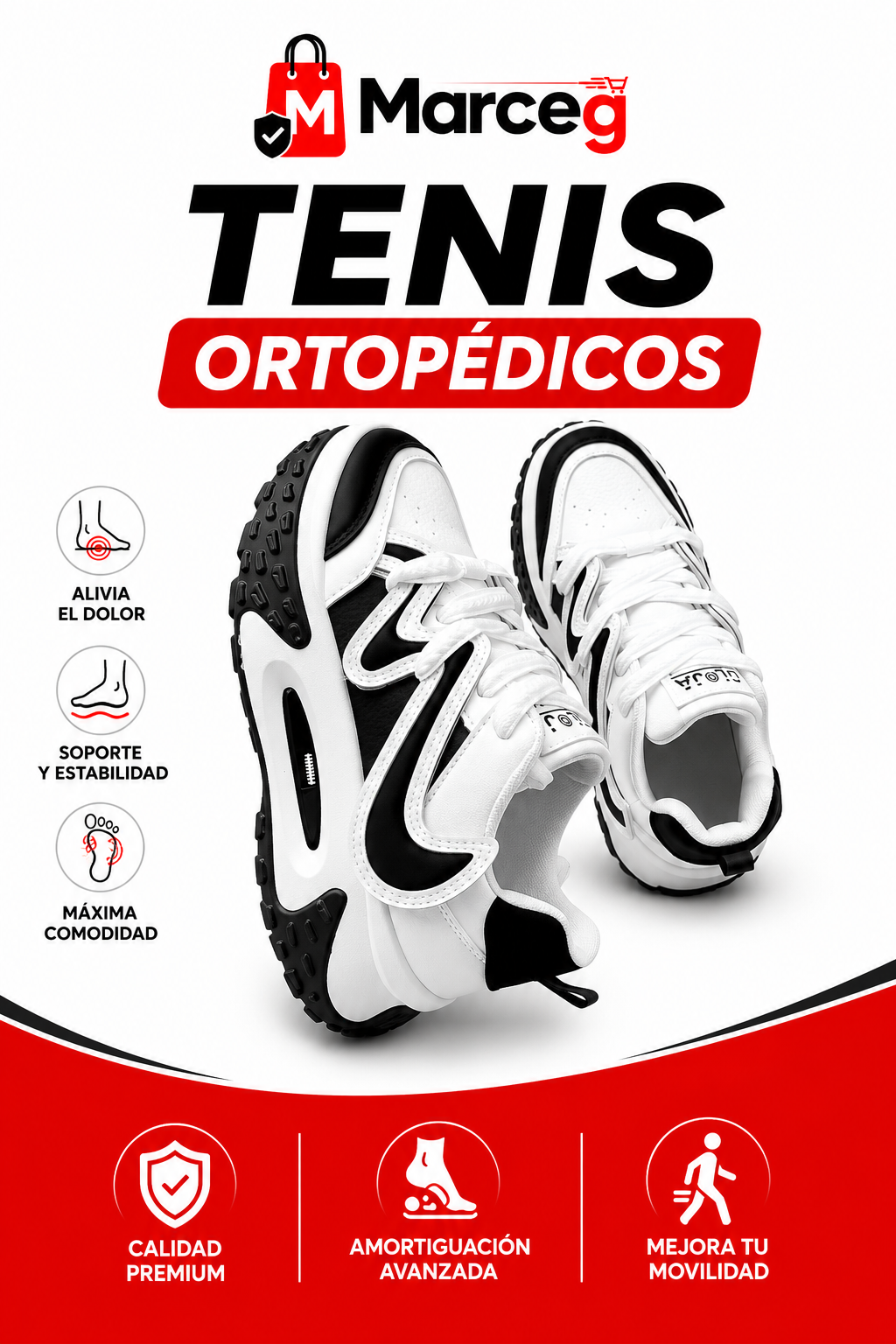 TENIS ORTOPEDICOS CAMINA CON MAYOR COMODIDAD
