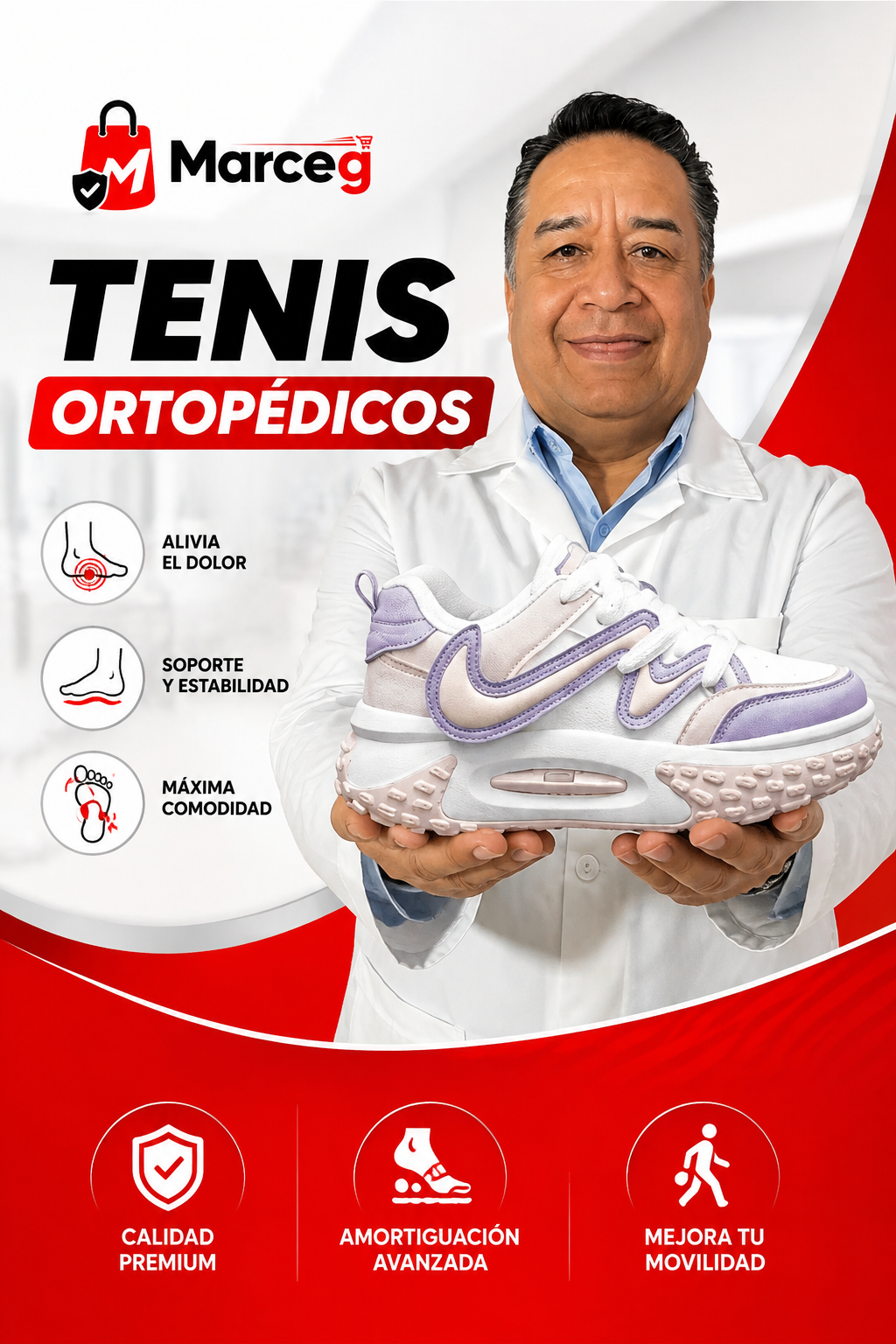 TENIS ORTOPEDICOS CAMINA CON MAYOR COMODIDAD